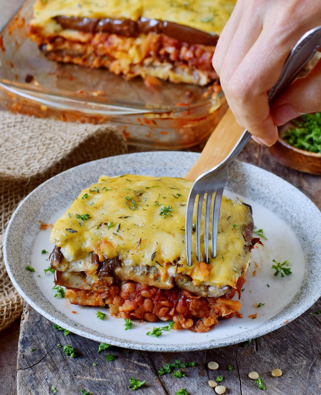 Vegan Moussaka With Lentils
